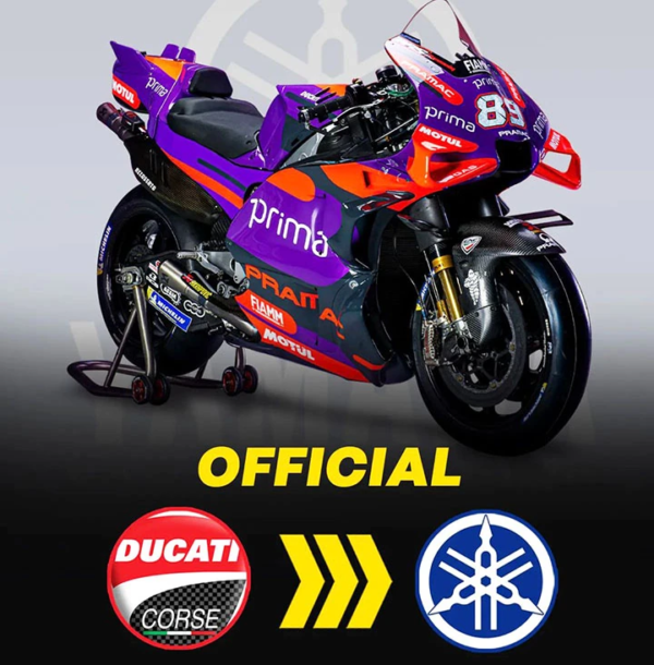 PRAMAC RESMI PINDAH DARI DUCATI KE YAMAHA