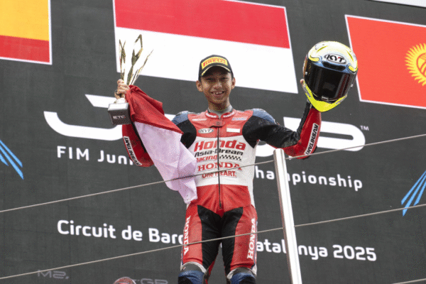 Kiandra Ramadhipa, Pembalap Bertalenta yang Kumandangkan Indonesia Raya di European Talent Cup 2025